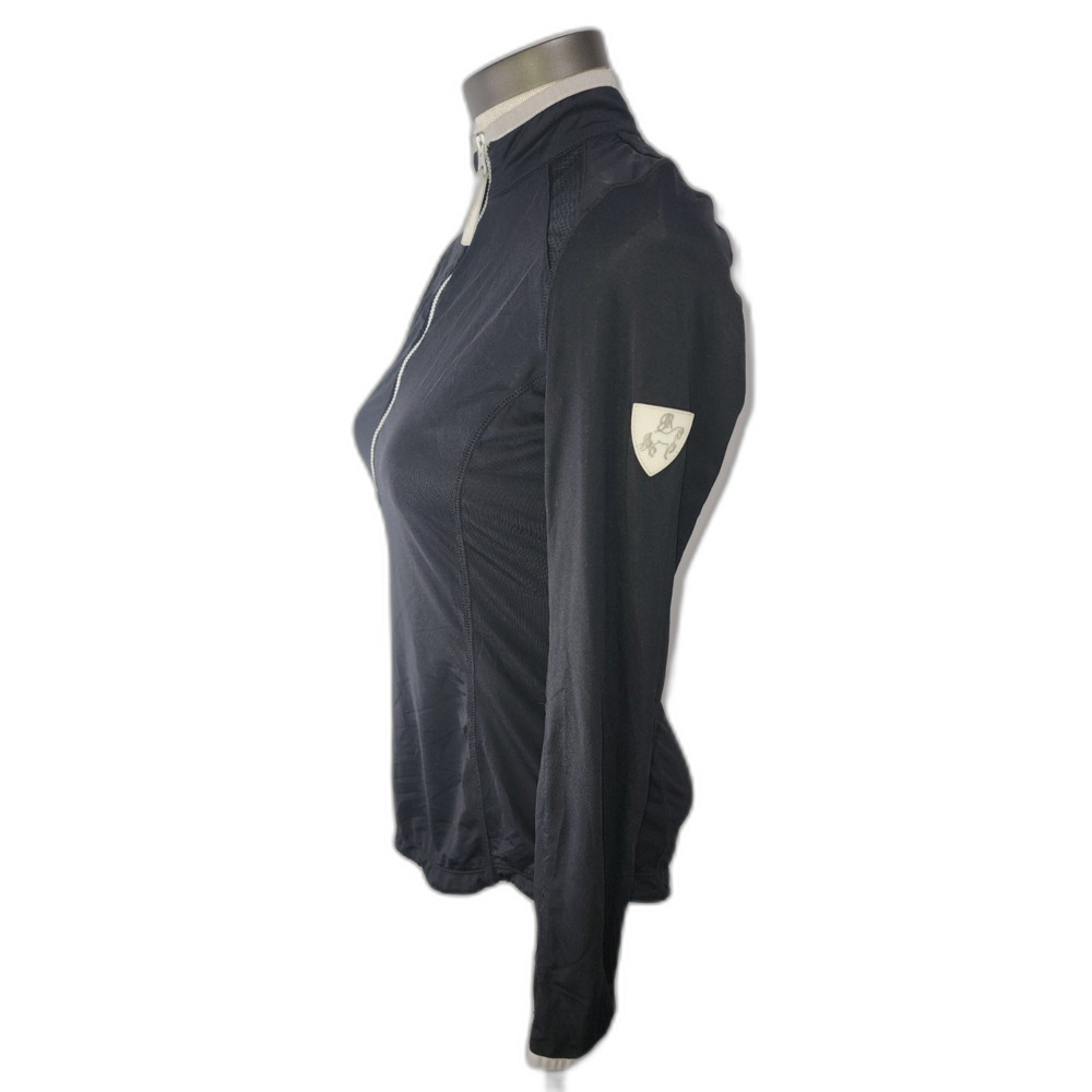 Goode Rider Luxe long sleeve black Equestrian Shirt size S - Picture 2 of 6